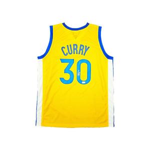 Stephen Curry Golden State Warriors Autographed Yellow Pro-Style Jersey (BAS) Outlet Cheap Pices
