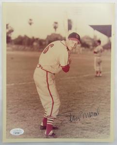 Stan Musial Signed 8x10 Photo JSA AY77359 Free Shipping Cheap