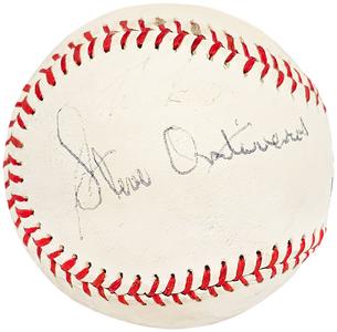 Steve Ontiveros Autographed League Baseball Phillies, A's Beckett #BJ009049 Collections Cheap Pice