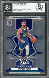Stephen Curry Autographed 2021-22 Panini Mosaic Card Warriors Beckett #16714289 Amazon Cheap Pice