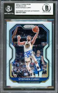 Stephen Curry Autographed 2020-21 Panini Prizm Silver Card Beckett 16713801 Largest Supplier