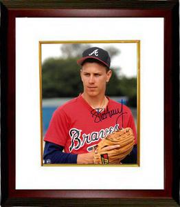 Steve Avery signed Atlanta Braves 8x10 Photo Custom Framed (red jersey close up) Cheap Sale Outlet Store