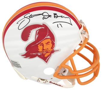 Steve DeBerg Signed Buccaneers T/B (VSR4) Riddell Mini Helmet - (SCHWARTZ COA) Professional Online