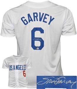 Steve Garvey signed Los Angeles White Custom Stitched Jersey XL- Beckett Witness Buy Cheap Order