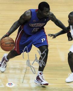 Will Bynum signed 8x10 photo PSA/DNA Detroit Pistons Autographed Footlocker Pictures