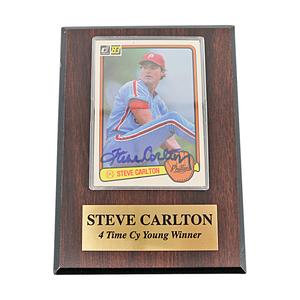 Steve Carlton Philadelphia Phillies Autographed Signed Trading Card Plaque (Staque Of Plaques) Buy Cheap Newest