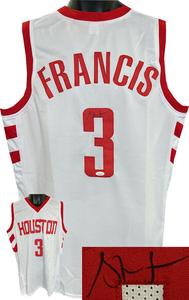 Steve Francis signed Houston White Custom Stitched Pro Basketball Jersey XL- JSA Ebay