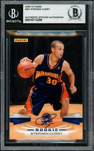Stephen Curry Autographed 2009-10 Panini Rookie Card Warriors Beckett #16713299 Free Shipping Sale Online