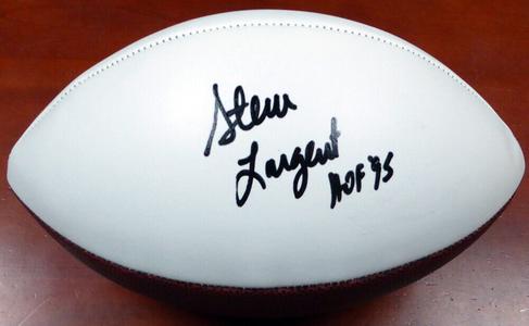 STEVE LARGENT AUTOGRAPHED SEAHAWKS WHITE LOGO FOOTBALL "HOF 95" MCS HOLO 112483 Footaction Online