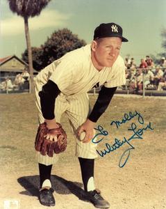 Whitey Ford signed New York Yankees MLB 8x10 Photo To Molly- COA (HOF/WS Champ) With Paypal
