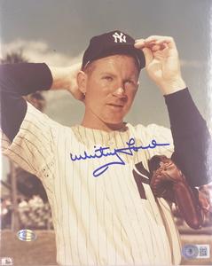 Whitey Ford Signed 8x10 New York Yankees Photo BAS BH71150 Shop For Cheap Online