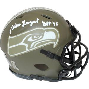 Steve Largent Autographed Seattle Seahawks 22 STS Mini Helmet Beckett 48122 Buy Cheap Perfect