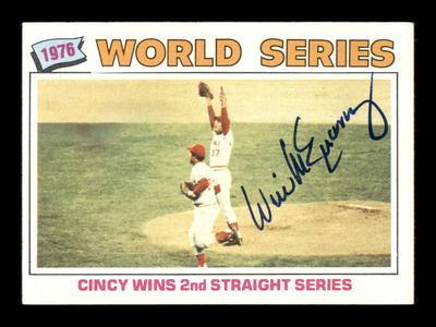 Will McEnaney Autographed 1977 Topps Card #413 Cincinnati Reds SKU #205162 Clearance Store Sale Online