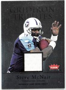 Steve McNair 2004 Fleer Tradition Authentic Game Worn Jersey Card #GT-SM Titans Cheap High Quality