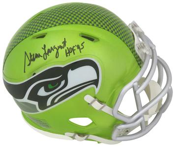 Steve Largent Signed Seahawks FLASH Riddell Speed Mini Helmet w/HOF'95 -(SS COA) Free Shipping Original