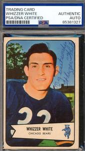 Whizzer White PSA DNA Vintage Signed 1954 Bowman Rookie Autograph Cheap Sale Store
