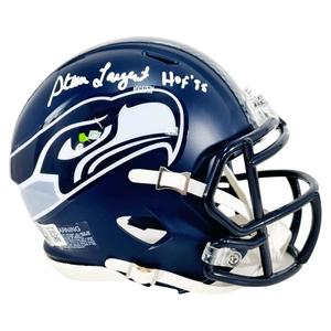 Steve Largent Signed HOF 95 Inscription Seattle Seahawks Speed Mini Football Hel Clearance Original