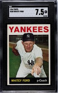 Whitey Ford 1964 Topps Baseball Card #380- SGC Graded 7.5 NM Store Online