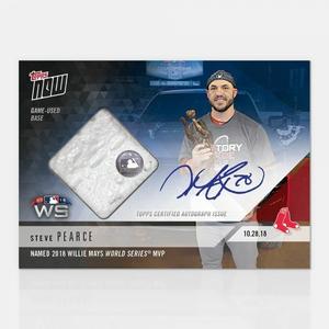 STEVE PEARCE SIGNED WILLIE MAYS WORLD SERIES MVP TOPPS NOW BASE RELIC CARD #958A Clearance Store Cheap Online