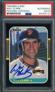 Will Clark PSA DNA Coa Signed 1987 Donruss Rookie Autograph Outlet Low Shipping Fee