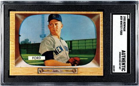 Whitey Ford 1955 Bowman Baseball Card #59- SGC Slabbed Authentic (Min. Size Cheap Sale Geniue Stockist