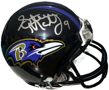 Steve McNair signed Baltimore Ravens Riddell NFL Mini Helmet #9  Beckett Review Order