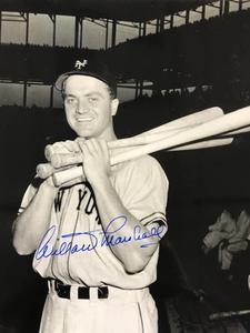 Willard Marshall Autographed 8x10 Black & White Baseball Photo Huge Surprise