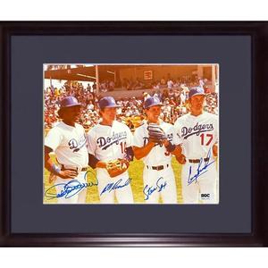 Steve Sax Brock Guerrero Russell Signed 8x10 Framed Photo Dodgers 4 Auto SGC COA Clearance Footlocker Finishline