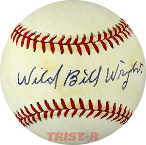 Wild Bill Wright Signed Autographed AL Baseball PSA - Elite Giants Clearance Buy