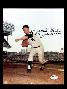 Whitey Ford PSA DNA Signed  16 HOF 74 8x10 Photo Autograph Yankees Buy Cheap 2025 New