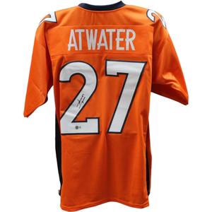 Steve Atwater Autographed/Signed Pro Style XL Orange Jersey Beckett 47528 Big Discount For Sale