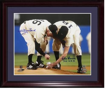 Whitey Ford Don Larsen signed PG 10-8-56 11x14 photo framed auto Agent Holo COA Buy Cheap 100% Guaranteed