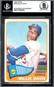 Willie Davis Beckett BAS Signed 1965 Topps Autograph Low Pice For Sale