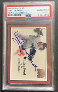 WHITEY FORD 2000 FLEER GREATS OF THE GAME Card Signed Mint Auto Yankees Hof Psa Outlet Store Cheap Online