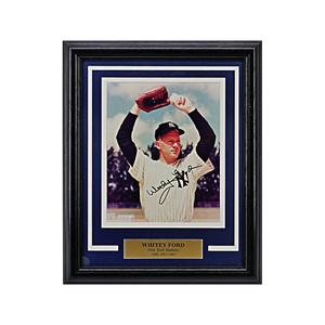 Whitey Ford New York Yankees Autographed Signed Glove Over Head 8x10 Framed Photo (JSA COA) Discount 2025 Unisex