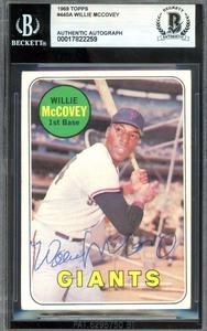 Willie McCovey Beckett BAS Vintage Signed 1969 Topps Autograph Cheap Get To Buy