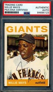Willie Mays PSA DNA Vintage Signed 1964 Topps Autograph Cheap Sale Exclusive