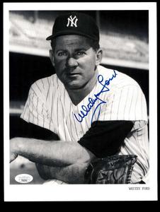 Whitey Ford JSA Coa Signed 9x11 Photo Yankees Autograph Recommend For Sale