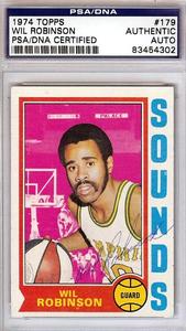 Wil Robinson Autographed 1974 Topps Rookie Card #179 Sounds PSA/DNA #83454302 Buy Online Cheap