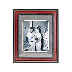 Whitey Ford & Moose Skowron New York Yankees Dual Autographed Signed Framed 8x10 Photo (Steiner Sports Holo) Cheap Sale Visit
