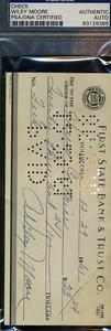 Wilcey Moore Psa/dna Signed Check Autograph Nicekicks Online
