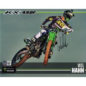 Wil Hahn Supercross Motocross Signed 8x10 Photo Beckett Authentic Auto COA How Much Sale Online