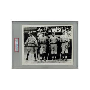 Whitey Witt & Bob Meusel New York Yankees  Dual Signed Autographed Type IV Photograph With Babe Ruth (PSA/DNA) Cheap Sale With Paypal