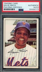 Willie Mays PSA DNA Signed 1975 SSPC Autograph Cheap Wiki
