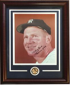 Whitey Ford signed 11x14 Photo Chairman Of  Board Hof Auto framed Yankees COA Cheap Wide Range Of