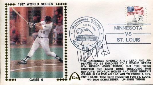 Whitey Herzog Autographed 1987 World Series First Day Cover Free Shipping Sast