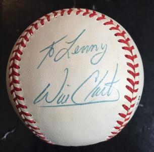 Will Clark Signed Official Nl Baseball  To Lenny San Francisco Giants Cbm Coa Sale Amazon