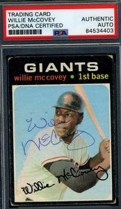 Willie McCovey PSA DNA Vintage Signed 1971 Topps Autograph The Cheapest