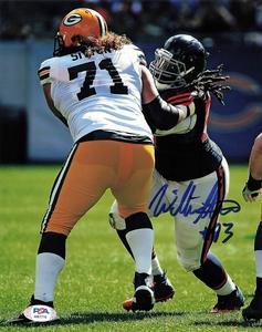 WILL SUTTON Signed 8x10 photo PSA/DNA Chicago Bears Autographed With Credit Card
