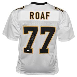 Willie Roaf Signed HOF 12 Inscription New Orleans Pro White Football Jersey (BEC Manchester Great Sale Cheap Online